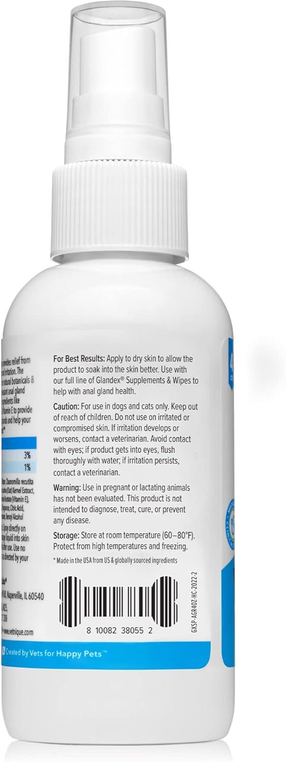 imageGlandex Anal Gland Medicated Spray for Dogs ampamp Cats 4oz and Glandex Anal Gland Support Chews 30 Ct Bundle Dog Deodorizing ampamp AntiItch for Dogs Anal Gland Treats with Probiotics