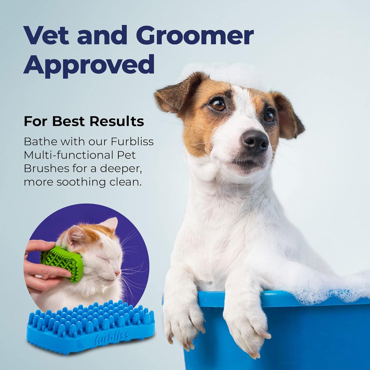 imageVetnique Furbliss Shampoo for Dogs with Itchy Skin Hypoallergenic Calming for Sensitive Skin Grooming Care Puppy Shampoo AntiItchAntiItch