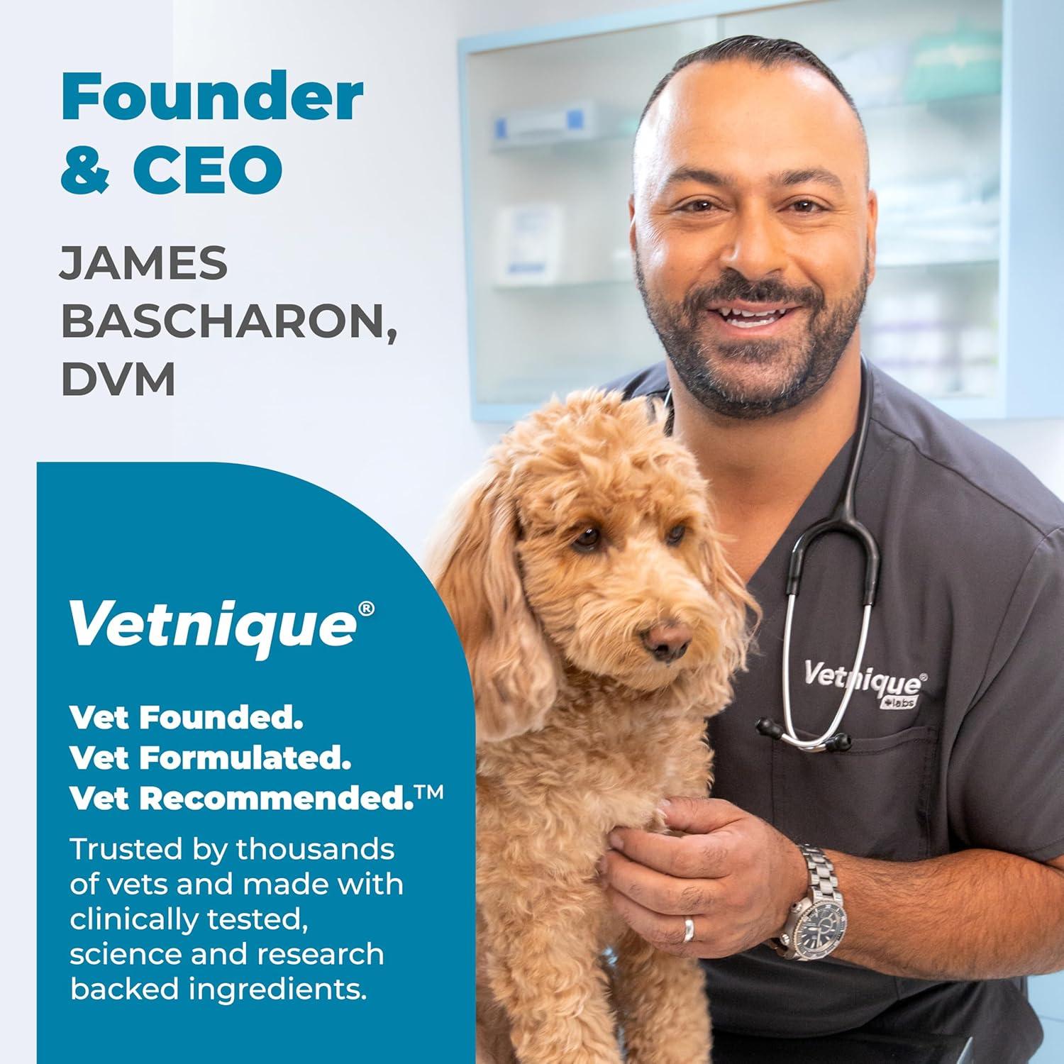 imageVetnique Glandex Daily Probiotics for Dogs with Prebiotics to Support Gut Health with Fiber and Digestive Enzymes Probiotic Chews or Powders 120ct Chews Bacon ChewsBacon Chews