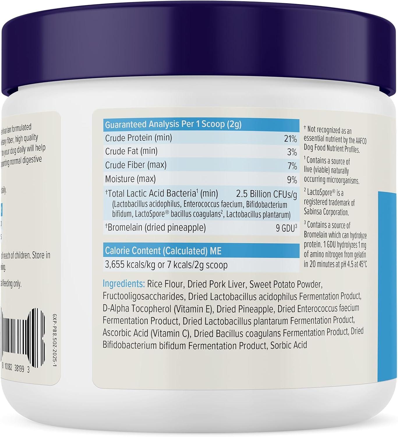 imageVetnique Glandex Daily Probiotics for Dogs with Prebiotics to Support Gut Health with Fiber and Digestive Enzymes Probiotic Chews or Powders 120ct Chews Bacon ChewsPork Powder