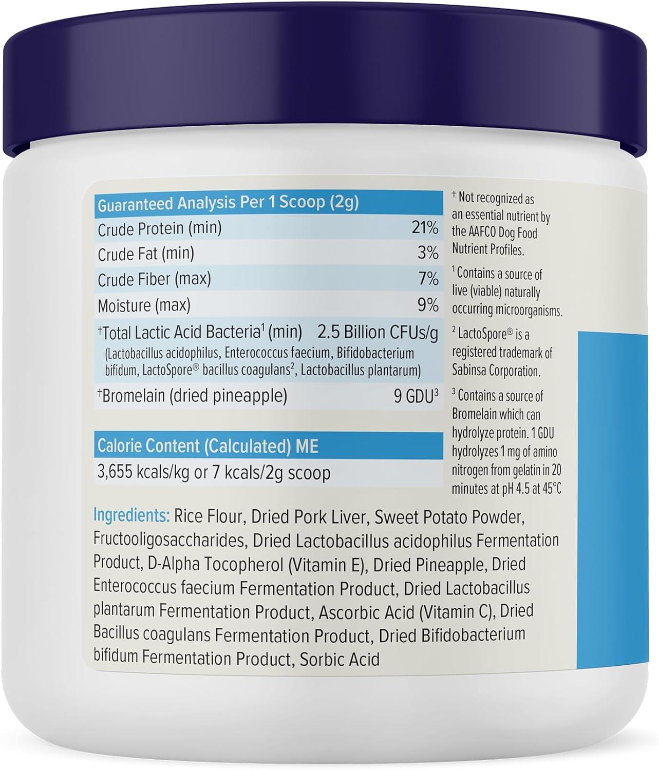 imageVetnique Glandex Daily Probiotics for Dogs with Prebiotics to Support Gut Health with Fiber and Digestive Enzymes Probiotic Chews or Powders 120ct Chews Bacon ChewsPork Powder