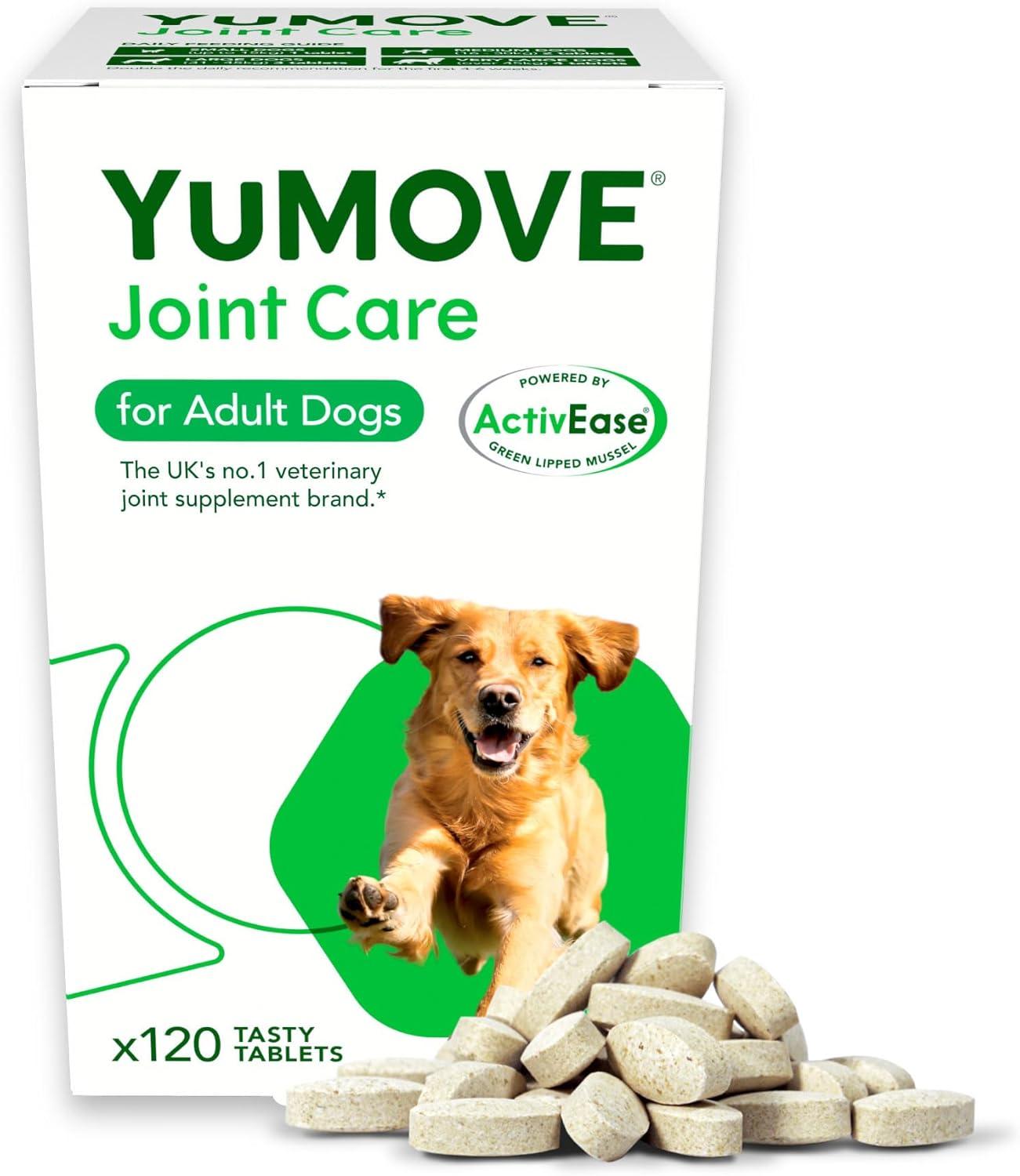 imageYuMOVE Hip ampamp Joint Supplement for Dogs with Glucosamine Hyaluronic Acid Green Lipped Mussel ampamp Omega 3 Joint Supplement  Regular or Advanced Strength 90ct Advanced Vet Strength Soft ChewsChewable Tablets