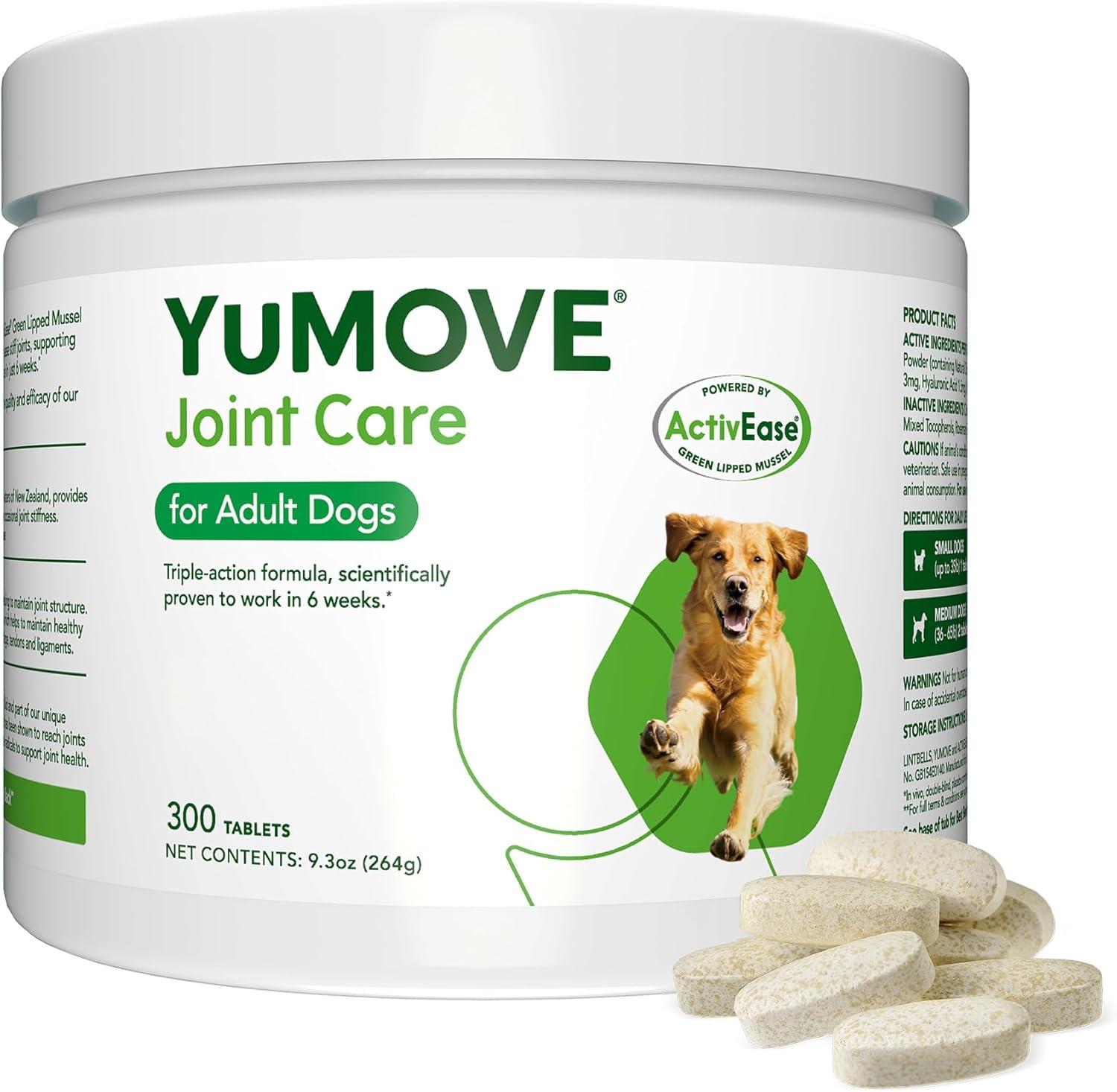 imageYuMOVE Hip ampamp Joint Supplement for Dogs with Glucosamine Hyaluronic Acid Green Lipped Mussel ampamp Omega 3 Joint Supplement  Regular or Advanced Strength 90ct Advanced Vet Strength Soft ChewsChewable Tablets