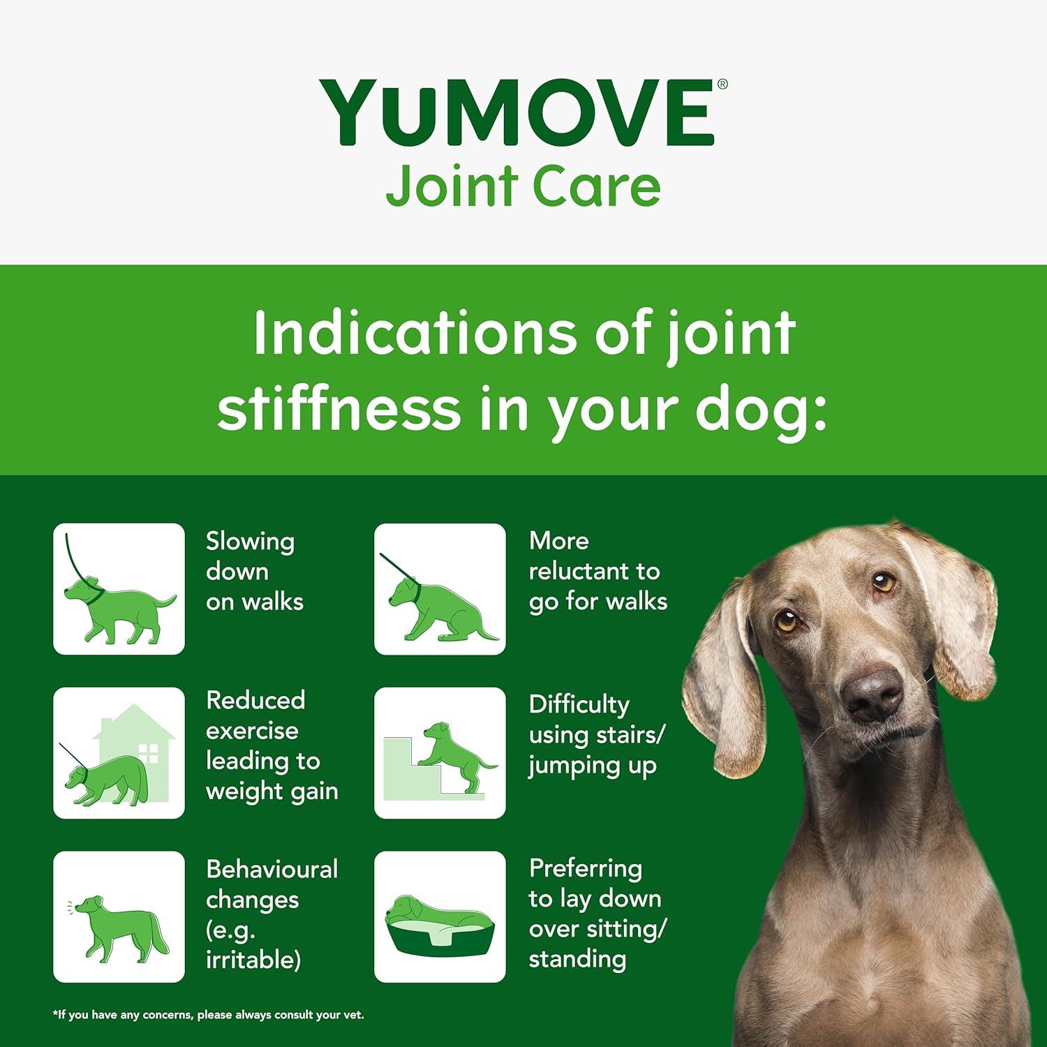 imageYuMOVE Hip ampamp Joint Supplement for Dogs with Glucosamine Hyaluronic Acid Green Lipped Mussel ampamp Omega 3 Joint Supplement  Regular or Advanced Strength 90ct Advanced Vet Strength Soft ChewsChewable Tablets