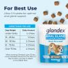 imageGlandex 30ct Peanut Butter Anal Gland Soft Chews with Glandex 75ct Pet Wipes Bundle by Vetnique Labs