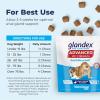 imageGlandex Anal Gland Hygienic Pet Wipes 100 Ct Advanced VetStrength Chews 30 Ct Bundle Dog Cleaning Wipes with Fresh Scent VetStrength Anal Gland Supplement for Dogs with Extra Fiber