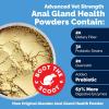 imageGlandex Dog Fiber Supplement Powder for Anal Glands with Pumpkin Digestive Enzymes ampamp Probiotics  Vet Recommended Regular or Advanced Strength  Boot The Scoot 55 oz Vegan SalmonAdvanced Strength Duck  Bacon