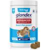 imageGlandex for Dogs Medicated Anal Gland Wipes 50ct ampamp Glandex Advanced VetStrength Anal Gland Supplement Chews 120ct Duck ampamp Bacon Flavor Bundle MaximumStrength Anal Gland Care for Dogs