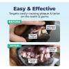 imageVetnique Dentabliss  Dog Teeth Cleaning Finger Mitt Dental Wipe  Dog Plaque ampamp Tartar Prevention with Brushing Beads  Flavored Dog Teeth Wipes Dog Breath Freshener ChickenChicken