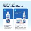 imageVetnique Dermabliss Medicated Chlorhexidine Antiseptic Skin Spray for Dogs ampamp Cats Supports Skin Infections and Irritations 8oz