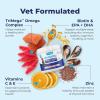 imageVetnique Dermabliss Omega ampamp Skin Health Fish Oil for Dogs Soft Chews Healthy Skin ampamp Coat for Dogs with Biotin ampamp DHA  Hickory Salmon Dog Treats 30 Count Chews60ct Chews