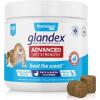 imageVetnique Glandex Anal Gland Soft Chew Treats with Pumpkin for Dogs Digestive Enzymes Probiotics Fiber Supplement for Dogs Boot The Scoot Advanced Strength DuckBacon Chews Veg 30 CountAdvanced Strength DuckBacon Chews Vegetarian