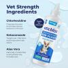 imageVetnique Oticbliss Advanced Strength Medicated Dog Ear Infection Treatment Antiseptic Ear Cleaner for Cat ampamp Dog Ear Cleaning Solution Chlorhexidine ampamp Ketoconazole 6oz Flush12oz Flush