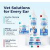 imageVetnique Oticbliss Cat ampamp Dog Ear Cleaners Medicated Dog Ear Drops for Infection Antiseptic Flush ampamp Wipes to Reduce Itchy Ears ampamp Head Shaking  Vet Recommended for Itchy Ears 8oz FlushMicroSilver Drops