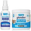 imageVETNIQUE Dermabliss Anti Itch Relief Dog Spray 4oz ampamp Glandex Anal Gland Support Soft Chew Treats with Pumpkin for Dogs 60ct Pork Bundle