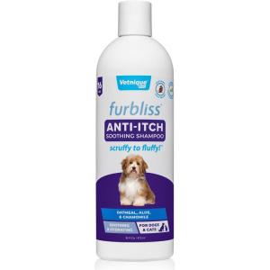 imageVetnique Furbliss Shampoo for Dogs with Itchy Skin Hypoallergenic Calming for Sensitive Skin Grooming Care Puppy Shampoo AntiItchAntiItch