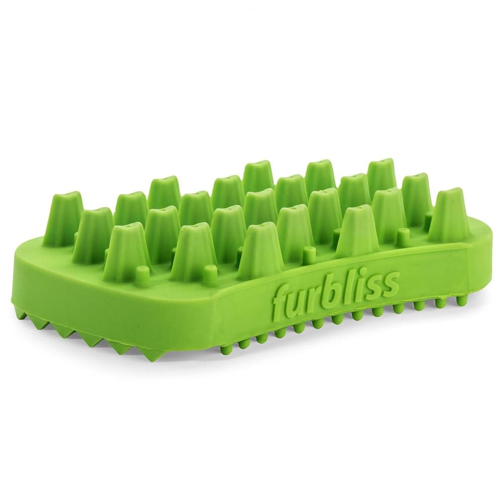 imageVetnique Labs Furbliss Dog Brush for Small Dogs Cats and Pets with Short Hair Grooming Bathing Massaging Deshedding MultiFunctional Wet or Dry Silicone Brush Short Hair BrushLong Hair Brush