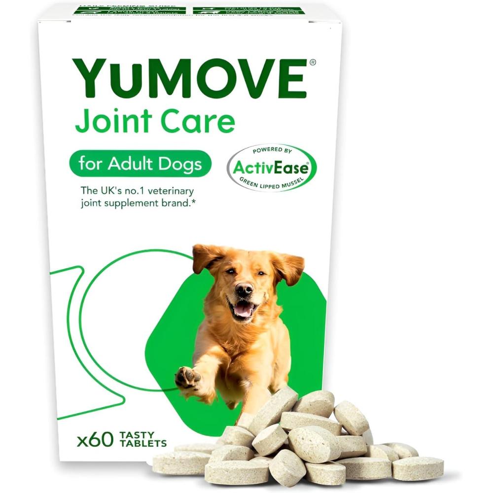 imageYuMOVE Hip ampamp Joint Supplement for Dogs with Glucosamine Hyaluronic Acid Green Lipped Mussel ampamp Omega 3 Joint Supplement  Regular or Advanced Strength 90ct Advanced Vet Strength Soft ChewsChewable Tablets
