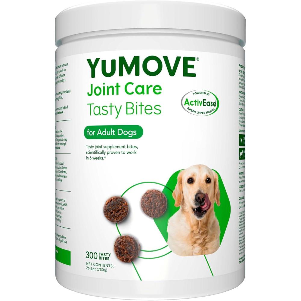 imageYumove Dog Joint Supplement Hip and Joint Supplement for Dogs with Glucosamine Chondroitin Hyaluronic Acid Green Lipped Mussel and Omega 3 Dog Hip and Joint Aches and Stiffness 150 Tasty Bites300 Bites