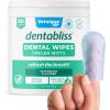 imageVetnique Dentabliss  Dog Teeth Cleaning Finger Mitt Dental Wipe  Dog Plaque ampamp Tartar Prevention with Brushing Beads  Flavored Dog Teeth Wipes Dog Breath Freshener ChickenPeppermint