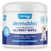 imageVetnique Dermabliss 3in1 Medicated Dog Wipes  Relief for Itchy Skin Allergies ampamp Odor Control Gentle NoSting Formula Antihistamine ampamp Hydrocortisone Paw Wipes for Dogs ampamp Cats 50 Count