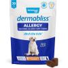 imageVetnique Labs Dermabliss Dog Allergy Relief ampamp Immune Support Supplement Allergy Chews for Dogs Itching and Licking with Omega 3 Fish Oil ampamp Probiotics for Itch Relief  Vet Recommended 30 Count Chews30ct Chews