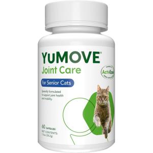 imageYuMOVE Cat Joint Supplement with GlucosamineChondroitin Omega 3 Hyaluronic Acid ampamp Green Lipped Mussel  Joint Support Supplement  for Senior Cats 60 Capsules