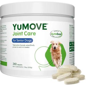 imageYumove Hip ampamp Joint Supplement for Dogs  with Glucosamine Chondroitin Omega 3 Hyaluronic Acid Green Lipped Mussel ampamp Fish Oil for Dogs  Senior Dog Joint Supplement 240ct Chewable Tablets240ct Chewable Tablets