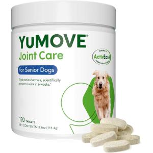 imageYumove Hip ampamp Joint Supplement for Dogs  with Glucosamine Chondroitin Omega 3 Hyaluronic Acid Green Lipped Mussel ampamp Fish Oil for Dogs  Senior Dog Joint Supplement 240ct Chewable Tablets120 Tablets